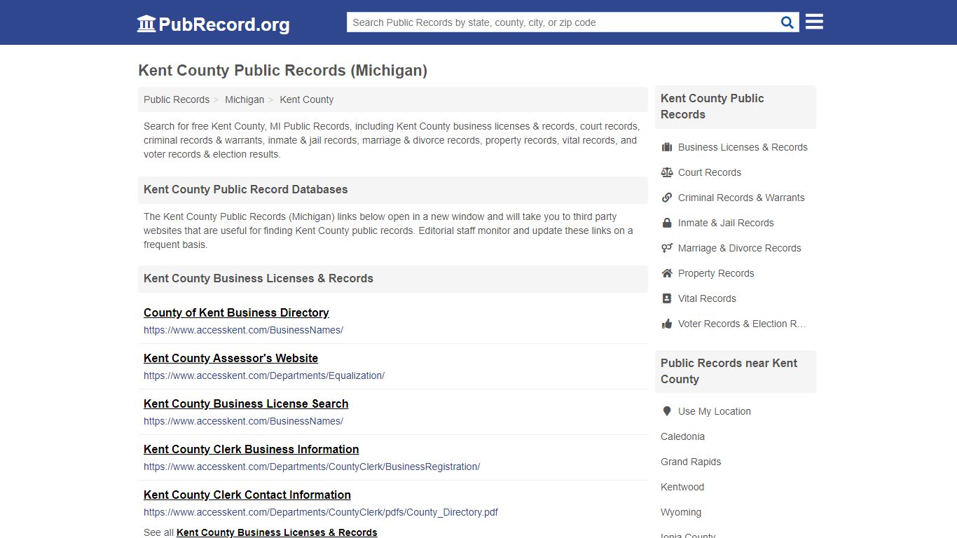 Free Kent County Public Records (Michigan Public Records)